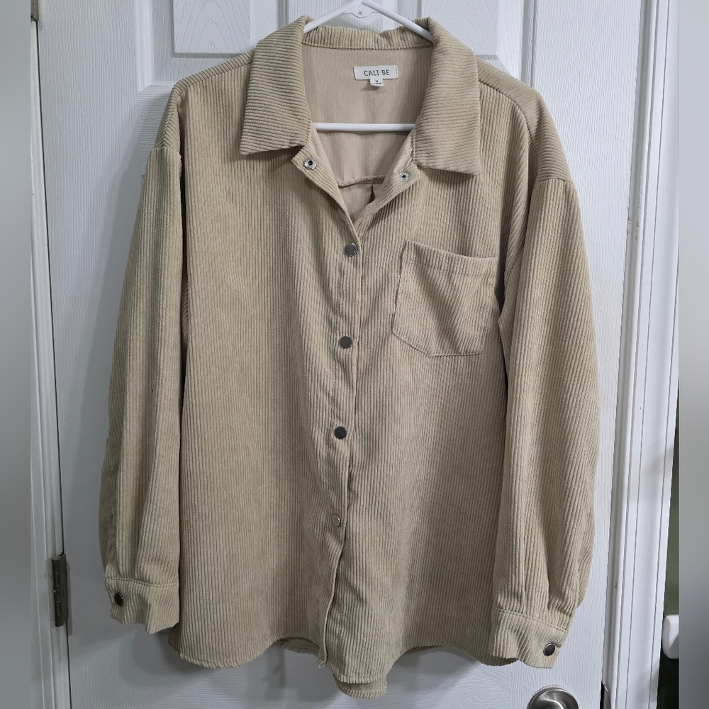 💕Last Chance💕FREE💕Beige Corduroy Shacket